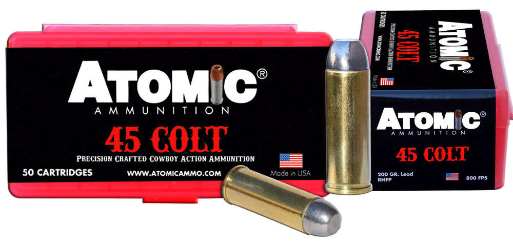 Ammunition Atomic Ammunition 284 ft lbs 45Colt ATOMIC 00434 45COLT      200 LRNFP           50/10 • Model: 284 ft lbs